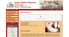 Desktop Screenshot of hotelestella.hu