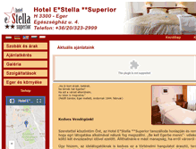 Tablet Screenshot of hotelestella.hu